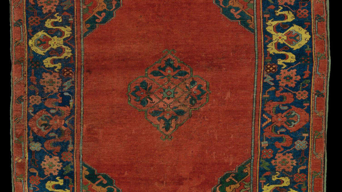 Ushak carpet, prayer size, 17th century