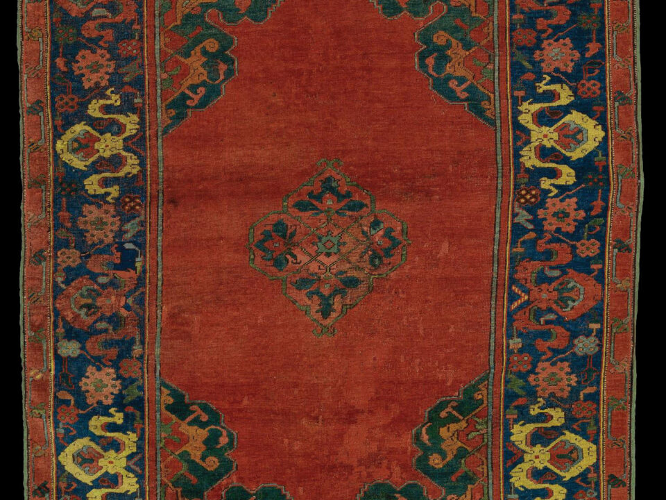 Ushak carpet, prayer size, 17th century