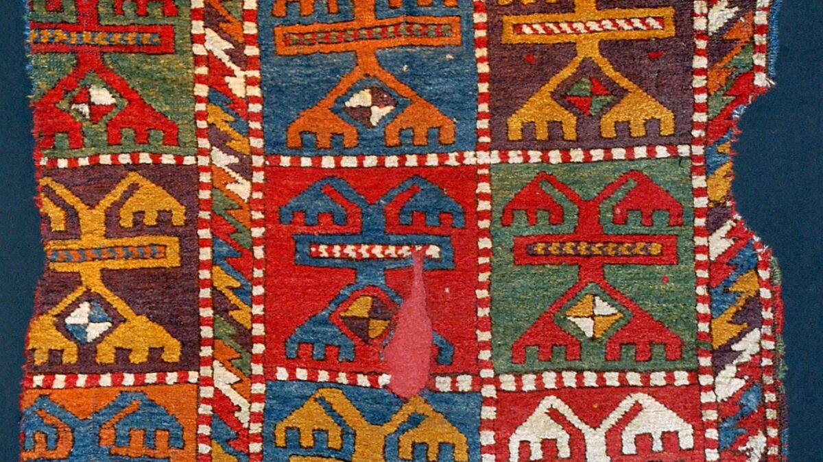 Antique Konya Karacadağ-Işıklar carpet, Early 19th century, Central Anatolia