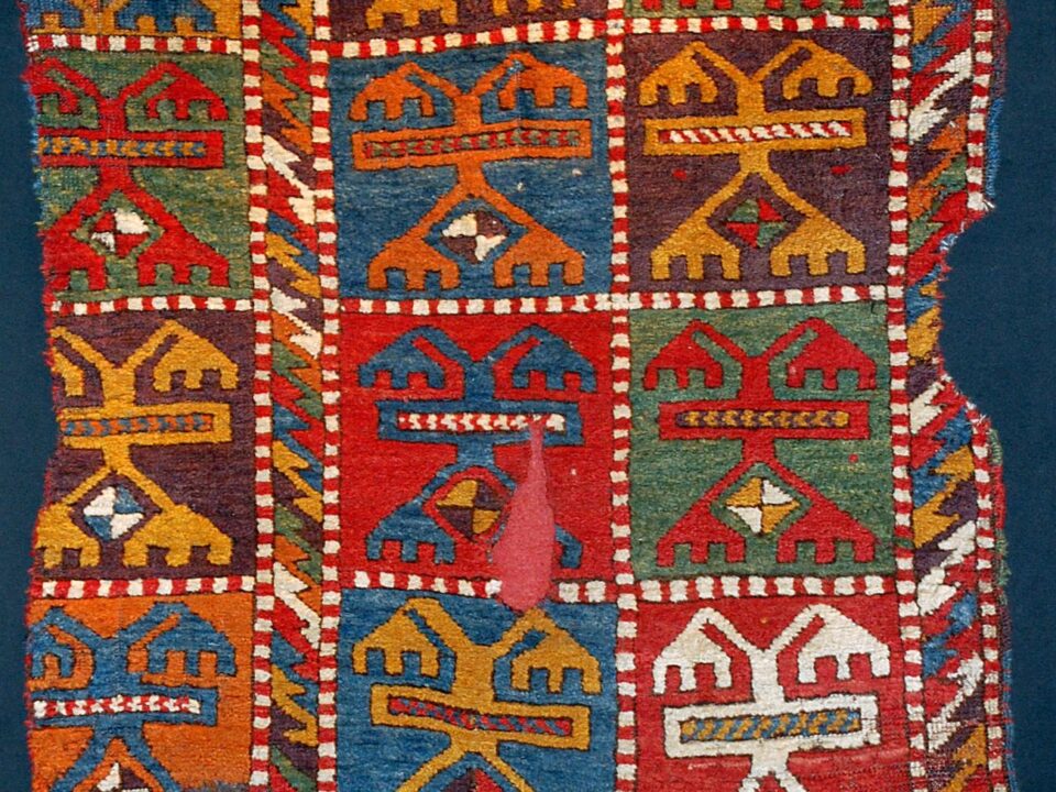 Antique Konya Karacadağ-Işıklar carpet, Early 19th century, Central Anatolia