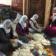 Women comb the wool Artvin, North-Eastern Turkey