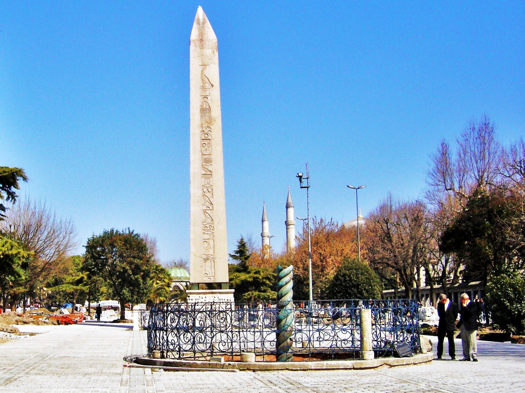 Istanbul Hippodrome, view of The Obelisk with The Serpent Column